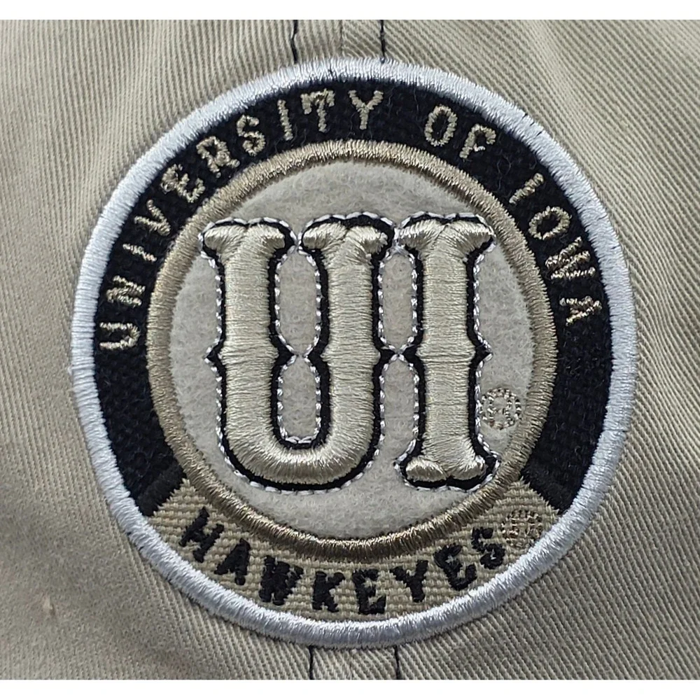 University‎ of Iowa Hawkeyes Team Starter Cap Hat Strapback Beige Black NCAA